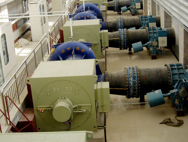 One of the pump stations in the South-to-north water diversion project